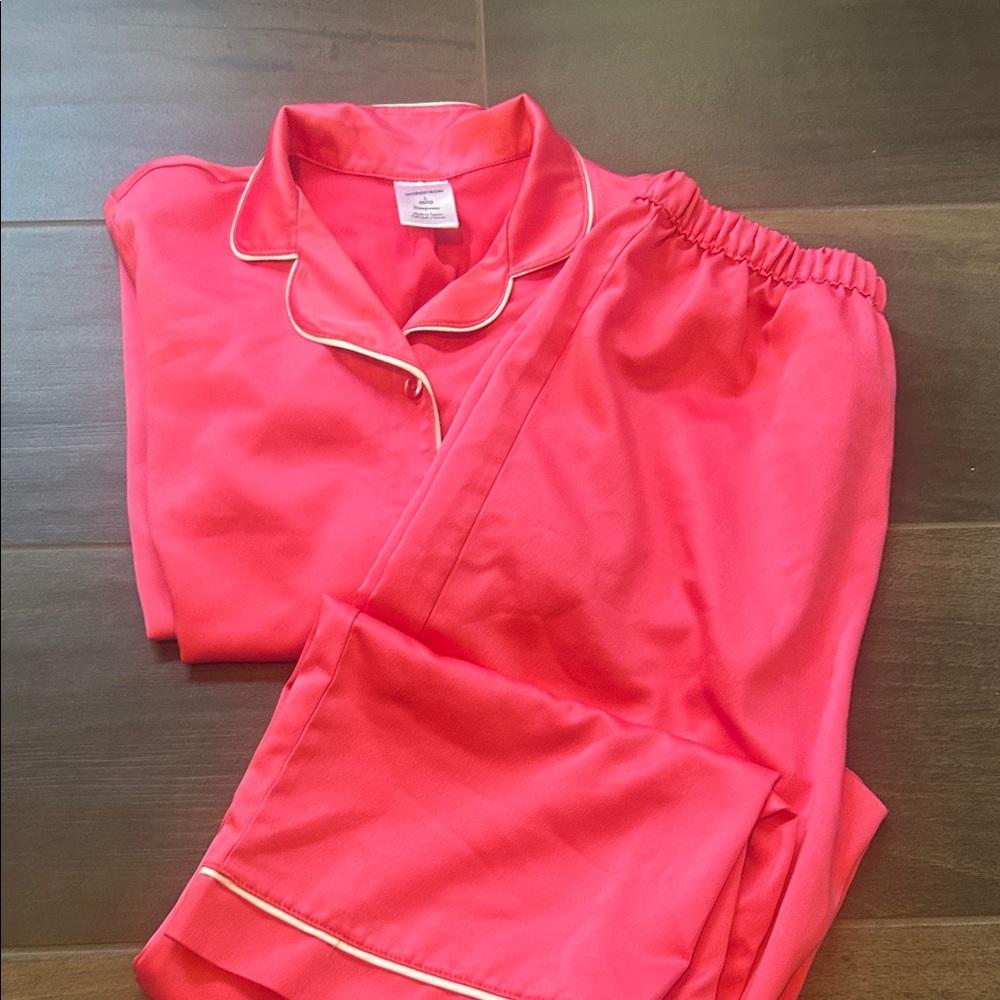 Nordstrom Kids Satin Pajama Set in Bright Pink